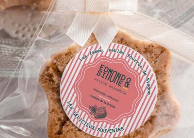 Packaging pour des biscuits marque Edmond et Simone en Touraine