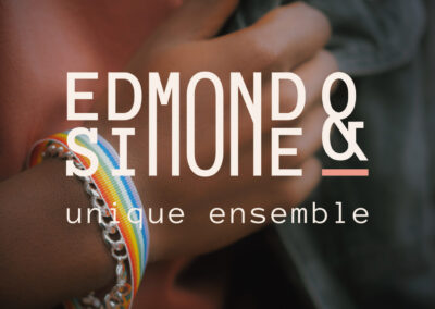Design Global pour la marque d’arts de vivre Edmond et Simone à Tours. Création de l’identité de marque, de la communication et des packagings.