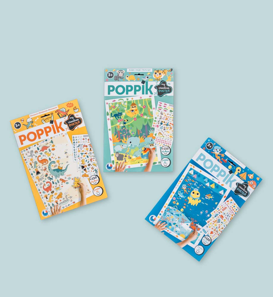 Packaging pour la marque Poppik – édition jeunesse