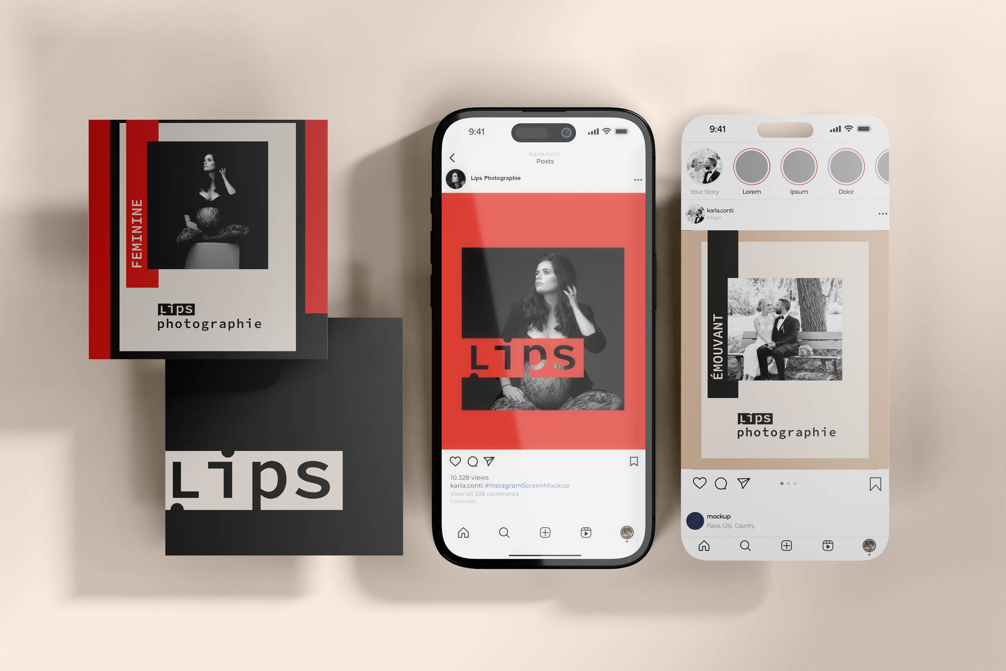 visuels instagram pour photographe