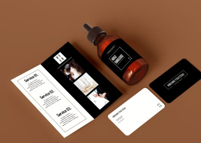 Refonte identité visuelle – repositionnement – stratégie de communication – supports de communication – salon de coiffure Avoine 37